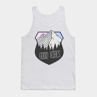 Good Vibes Mountain Crest Sunset Tank Top